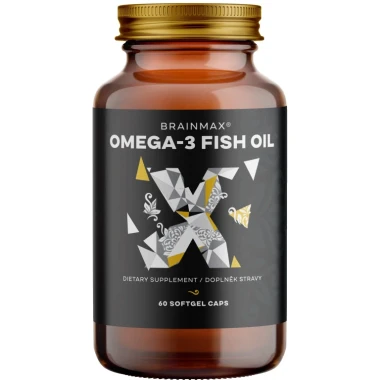 BrainMax Omega-3 Fish Oil 60 kapslí