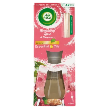 Air Wick Essential Oils Vonné tyčinky růžový sekt a maliny 42 ml