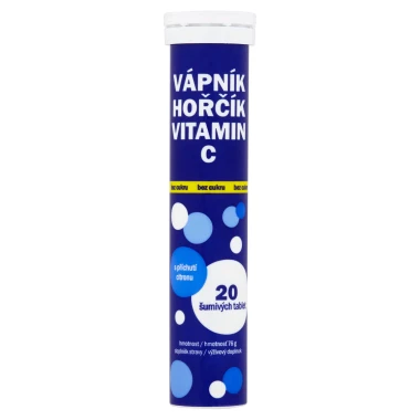 Vitar Vápník hořčík vitamin C 20 šumivých tablet 76g