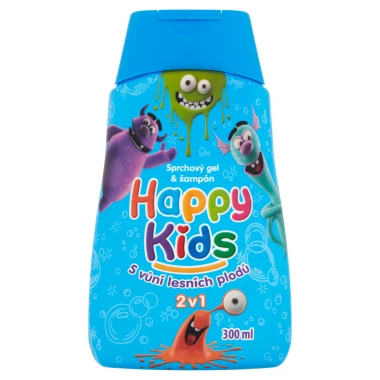 Happy Kids Sprchový gel a šampon s vůní lesních plodů 2v1 300ml
