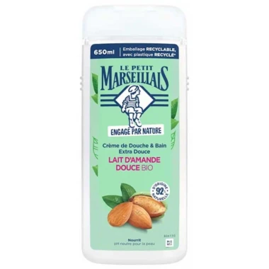 Le Petit Marseillais sprchový gel Sweet Almond Milk 650 ml
