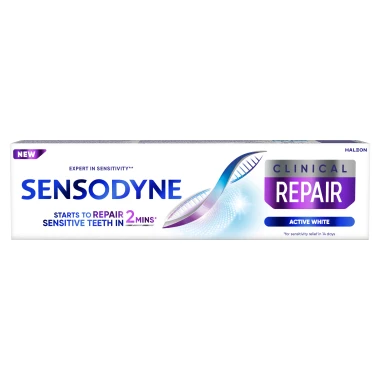 Sensodyne Clinical Repair Active White zubní pasta s fluoridem 75ml