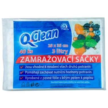 Q Clean zamraz sáčky25x35cm,3l(40ks/sac)