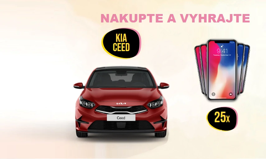 Hrajeme o auto a iPhony hlavní banner